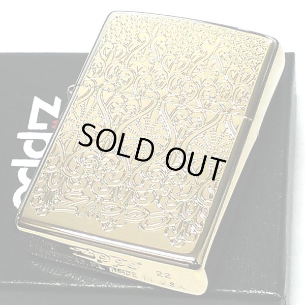 画像2: ZIPPO ヨーロピアン レース ジッポ ライター ゴールド 両面加工 エッチング彫刻 中世模様 チタン加工 両面別柄 金 レディース 高級 おしゃれ かっこいい メンズ ギフト プレゼント (2)