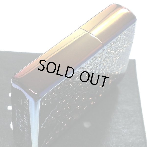 画像4: ZIPPO ライター ヨーロピアン レース 中世模様 ジッポ 両面加工 レインボー エッチング彫刻 おしゃれ チタン加工 両面別柄 レディース かっこいい 高級 メンズ ギフト プレゼント (4)