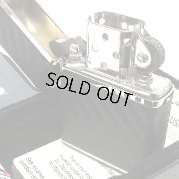 画像4: ZIPPO ライター アーマー カーボン ジッポ かっこいい 4面連続加工 ニッケルメッキ 黒 銀 おしゃれ シンプル ブラック シルバー メンズ ギフト プレゼント (4)