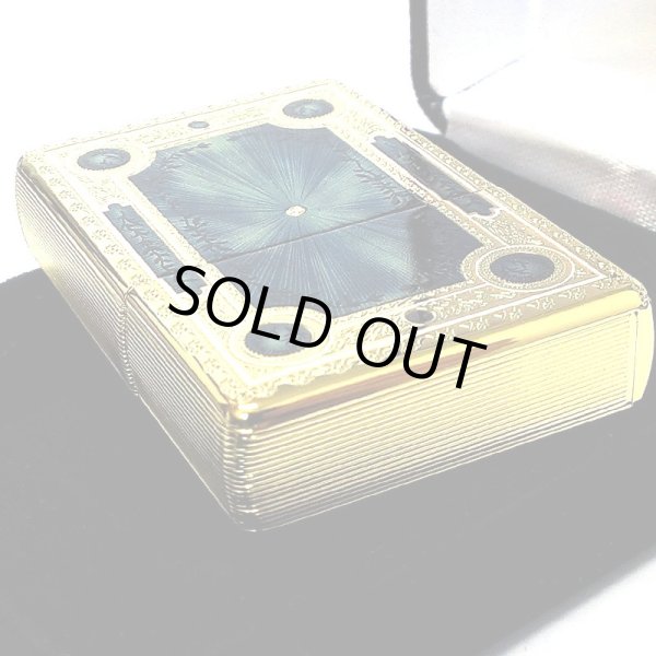 画像5: ZIPPO ライター 1937レプリカ フラットトップ ゴールド&ブルー ファンタジーブック ジッポ かっこいい 5面加工 エッチング彫刻 金青 金タンク おしゃれ メンズ プレゼント ギフト (5)