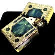画像11: ZIPPO ライター 1937レプリカ フラットトップ ゴールド&ブルー ファンタジーブック ジッポ かっこいい 5面加工 エッチング彫刻 金青 金タンク おしゃれ メンズ プレゼント ギフト (11)