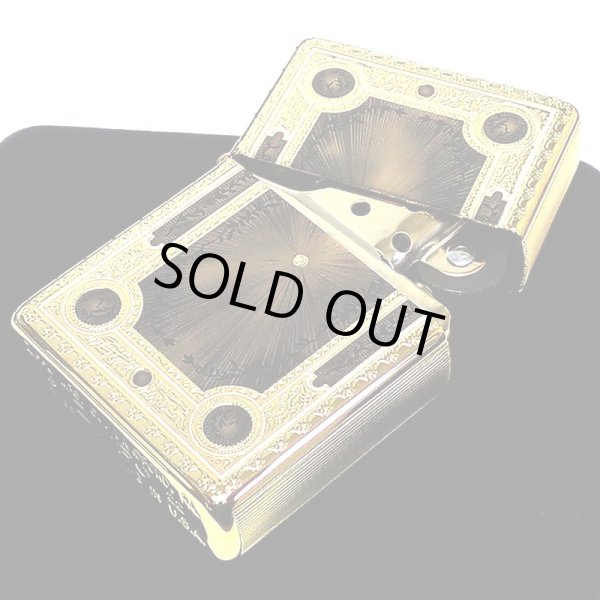 画像11: ジッポ 1937レプリカ フラットトップ ZIPPO ライター ファンタジーブック おしゃれ ゴールド&ブラック かっこいい 5面加工 エッチング彫刻 金黒 金タンク メンズ プレゼント ギフト (11)