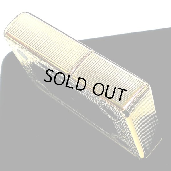 画像8: ジッポ 1937レプリカ フラットトップ ZIPPO ライター ファンタジーブック おしゃれ ゴールド&ブラック かっこいい 5面加工 エッチング彫刻 金黒 金タンク メンズ プレゼント ギフト (8)