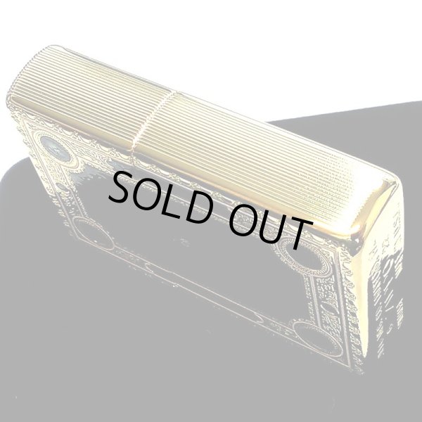 画像8: ZIPPO ライター 1937レプリカ フラットトップ ゴールド&ブルー ファンタジーブック ジッポ かっこいい 5面加工 エッチング彫刻 金青 金タンク おしゃれ メンズ プレゼント ギフト (8)