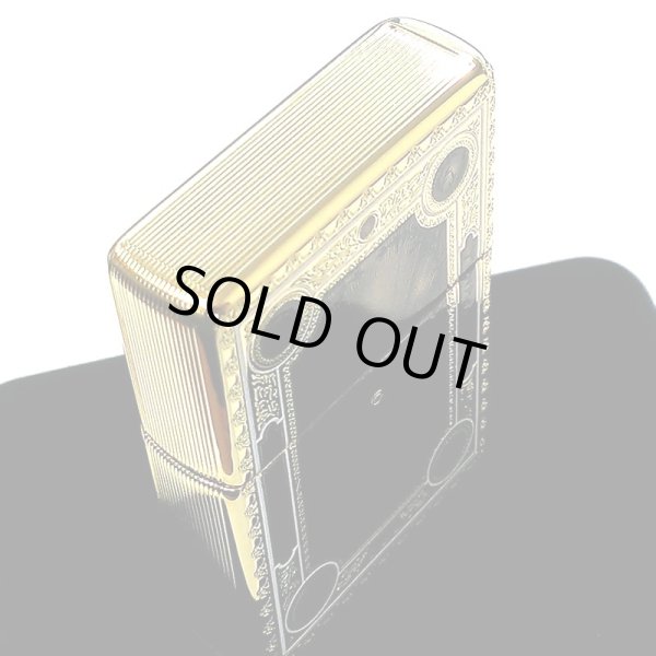 画像10: ジッポ 1937レプリカ フラットトップ ZIPPO ライター ファンタジーブック おしゃれ ゴールド&ブラック かっこいい 5面加工 エッチング彫刻 金黒 金タンク メンズ プレゼント ギフト (10)