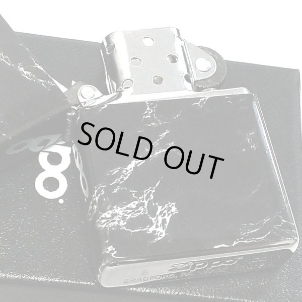 画像4: ZIPPO 大理石柄 5面連続プリント ジッポ ライター ブラック 渋い 黒 おしゃれ かっこいい メンズ プレゼント ギフト (4)