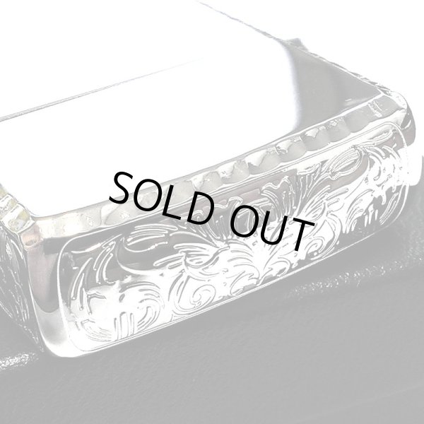 画像5: ZIPPO ライター アーマー 鏡面プラチナシルバー ジッポ サイドアラベスク リューター加工 ギフト シンプル かっこいい 重厚 おしゃれ メンズ プレゼント (5)