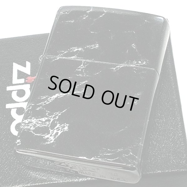 画像2: ZIPPO 大理石柄 5面連続プリント ジッポ ライター ブラック 渋い 黒 おしゃれ かっこいい メンズ プレゼント ギフト (2)