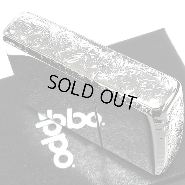 画像6: ZIPPO ライター アーマー 鏡面プラチナシルバー ジッポ サイドアラベスク リューター加工 ギフト シンプル かっこいい 重厚 おしゃれ メンズ プレゼント (6)