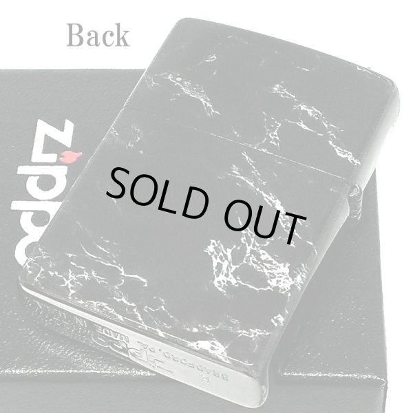 画像3: ZIPPO 大理石柄 5面連続プリント ジッポ ライター ブラック 渋い 黒 おしゃれ かっこいい メンズ プレゼント ギフト (3)