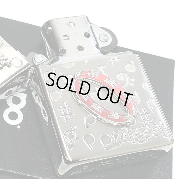 画像4: ZIPPO かわいい 楽器 タンバリン メタル ジッポロゴ ライター シルバー 可愛い 両面加工 ハート 音符 ホワイトニッケル 銀 おしゃれ メンズ レディース プレゼント ギフト (4)