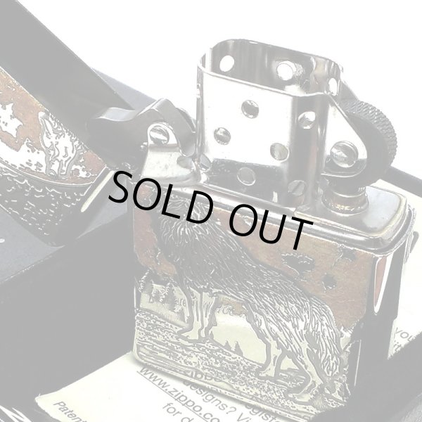 画像5: ZIPPO ライター ウルフデザイン ジッポ 狼 シルバー燻し オオカミ 彫刻 WOLF DESIGN かっこいい 珍しい メンズ 銀メッキ おしゃれ ギフト プレゼント (5)