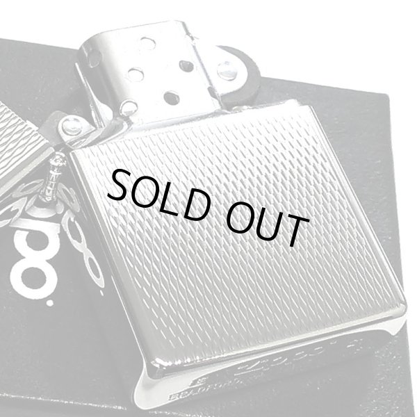 画像4: ZIPPO ライター あみめ ダイヤカット彫刻 ジッポ 網目 シルバー ホワイトニッケル かっこい 銀 おしゃれ メンズ ギフト プレゼント (4)