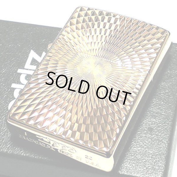 画像5: ジッポ ライター ZIPPO ダイヤモンドカット ゴールド K24 純金メッキ 彫刻 両面加工 金タンク ジッポー かっこいい おしゃれ メンズ ギフト プレゼント (5)