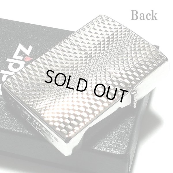 画像3: ZIPPO ライター ダイヤモンドカット ジッポ プラチナシルバー 彫刻 両面加工 銀 かっこいい おしゃれ メンズ ギフト プレゼント (3)