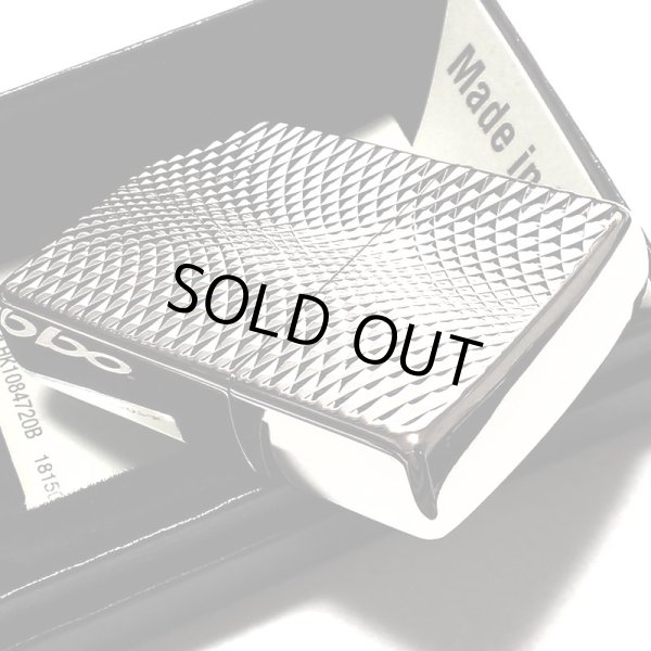 画像5: ZIPPO ライター ダイヤモンドカット ジッポ プラチナシルバー 彫刻 両面加工 銀 かっこいい おしゃれ メンズ ギフト プレゼント (5)