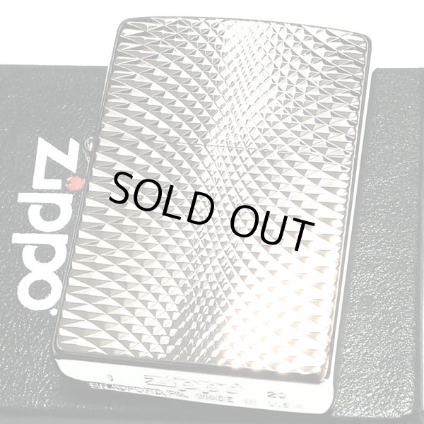 画像2: ZIPPO ライター ダイヤモンドカット ジッポ プラチナシルバー 彫刻 両面加工 銀 かっこいい おしゃれ メンズ ギフト プレゼント (2)