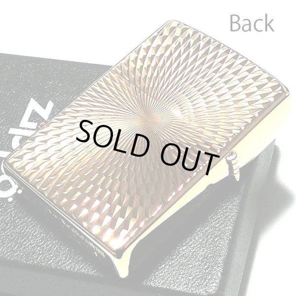 画像3: ジッポ ライター ZIPPO ダイヤモンドカット ゴールド K24 純金メッキ 彫刻 両面加工 金タンク ジッポー かっこいい おしゃれ メンズ ギフト プレゼント (3)
