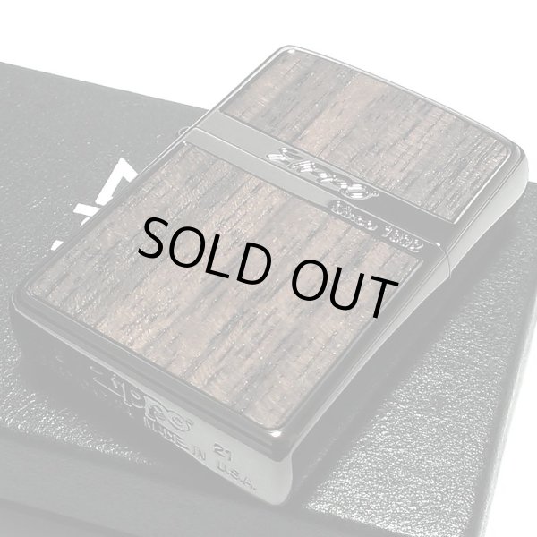 画像5: ZIPPO ライター ローズウッド ライト ネオブラック 彫刻 ストライプ ジッポ ウッド貼り 黒 両面加工 かっこいい おしゃれ レディース メンズ ギフト プレゼント (5)