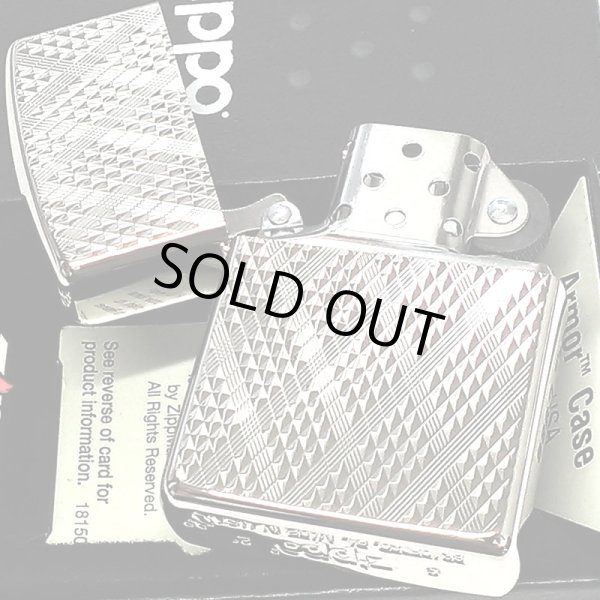 画像4: ZIPPO アーマー ジッポ ライター Diamante ホワイトニッケル ダイヤカット彫刻 両面加工 シルバー 重厚 かっこいい おしゃれ メンズ ギフト (4)