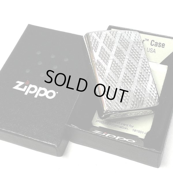 画像5: ZIPPO アーマー ジッポ ライター Diamante ホワイトニッケル ダイヤカット彫刻 両面加工 シルバー 重厚 かっこいい おしゃれ メンズ ギフト (5)
