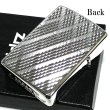 画像3: ZIPPO アーマー ジッポ ライター Diamante ホワイトニッケル ダイヤカット彫刻 両面加工 シルバー 重厚 かっこいい おしゃれ メンズ ギフト (3)