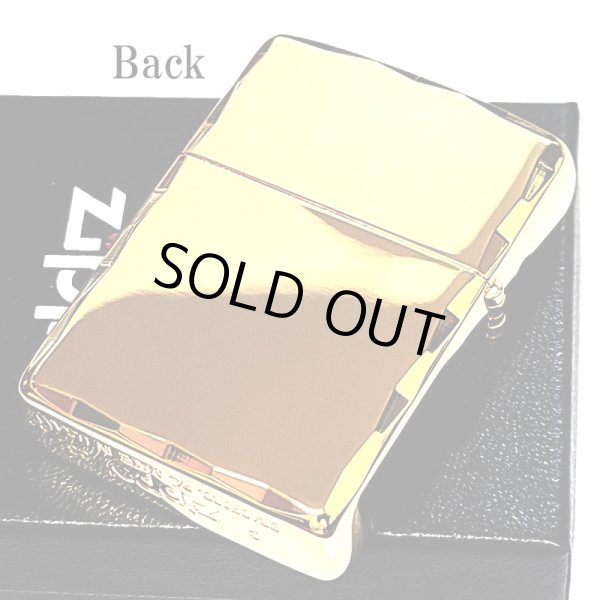 画像5: ZIPPO アーマー ジッポ ライター ゴールド シャインレイ 金タンク 重厚モデル 両面コーナー彫刻 金 シンプル メンズ ジッポー ギフト プレゼント (5)