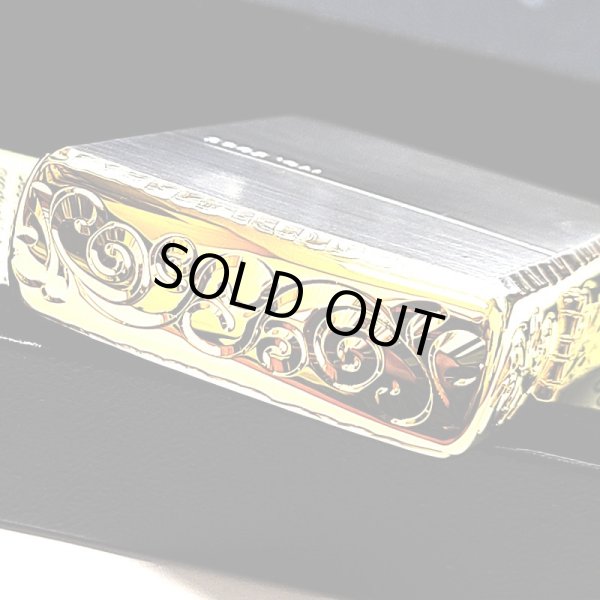 画像6: ZIPPO アーマー 限定 ３面彫刻 アラベスク シルバー＆ゴールド ジッポ ライター かっこいい 金銀 シリアルNo刻印 コーナーリューター 重厚 メンズ ギフト (6)