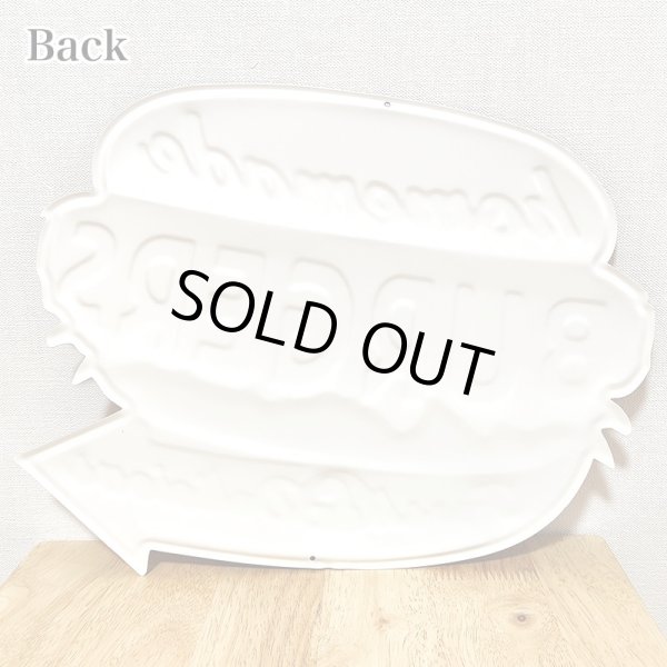 画像3: ブリキ看板 ハンバーガー アンティーク かわいい BURGERS アメリカン ビンテージ 壁掛け プレート 壁飾り 雑貨 大きい インテリア 可愛い サーファー カフェ 店舗 (3)