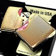 画像3: ZIPPO ライター 限定 トリックシェル ジッポー ゴールド かっこいい 金タンク シリアルナンバー入り 天然貝 珍しい ギフト プレゼント 両面 おしゃれ (3)