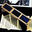 画像6: ZIPPO ライター 限定 1935 復刻レプリカ ジッポー ゴールド＆ブルー かっこいい 4面加工 シリアルナンバー入り 角型 動画有り ギフト プレゼント 3バレル おしゃれ メンズ (6)