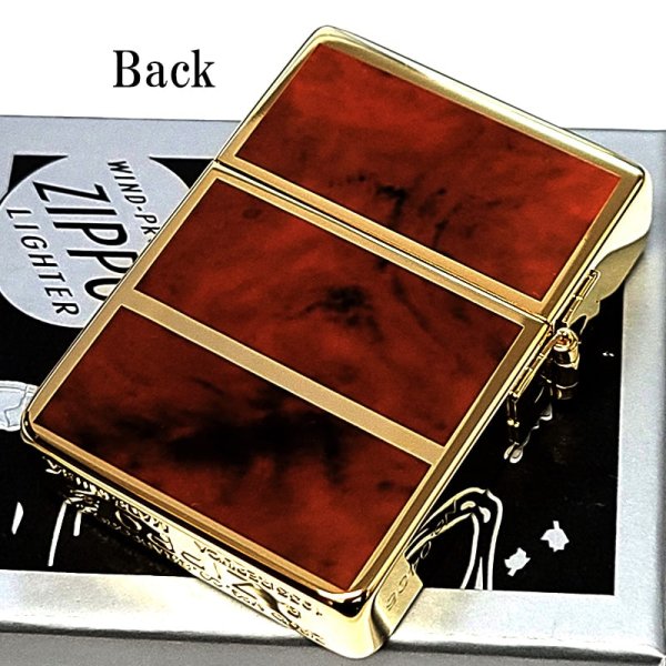 画像5: ZIPPO ライター 限定 1935 復刻レプリカ ジッポ ゴールド＆ブラウン 4面加工 かっこいい シリアルナンバー入り 角型 3バレル おしゃれ メンズ ギフト プレゼント (5)