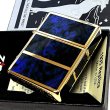 画像8: ZIPPO ライター 限定 1935 復刻レプリカ ジッポー ゴールド＆ブルー かっこいい 4面加工 シリアルナンバー入り 角型 動画有り ギフト プレゼント 3バレル おしゃれ メンズ (8)