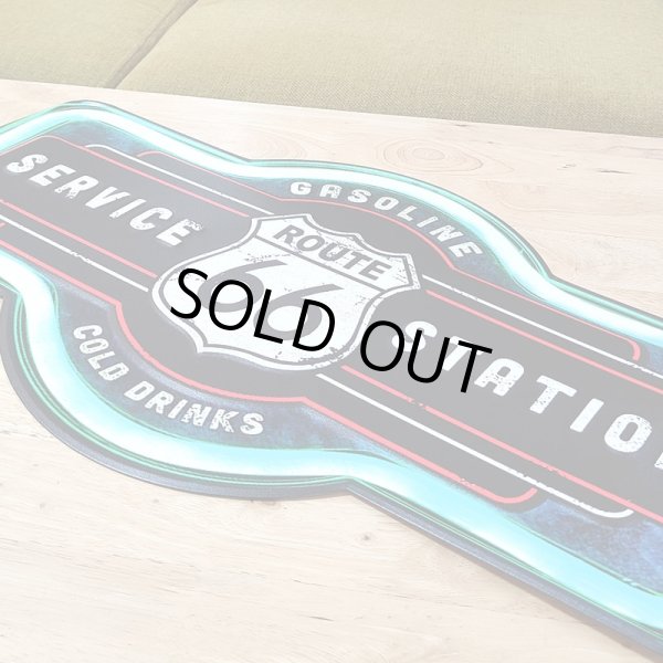 画像5: ブリキ看板 アンティーク 可愛い SERVICE STATION アメリカン 壁掛け プレート 壁飾り ビンテージ 雑貨 大きい インテリア かわいい サーファー カフェ 店舗 (5)