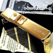 画像4: ZIPPO ライター 限定 1935 復刻レプリカ ジッポー ゴールド＆ブルー かっこいい 4面加工 シリアルナンバー入り 角型 動画有り ギフト プレゼント 3バレル おしゃれ メンズ (4)