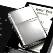 画像10: ZIPPO アーマー 限定 ３面彫刻 アラベスク 鏡面プラチナ シルバー ジッポ ライター かっこいい シリアルNo刻印 コーナーリューター 重厚 メンズ (10)